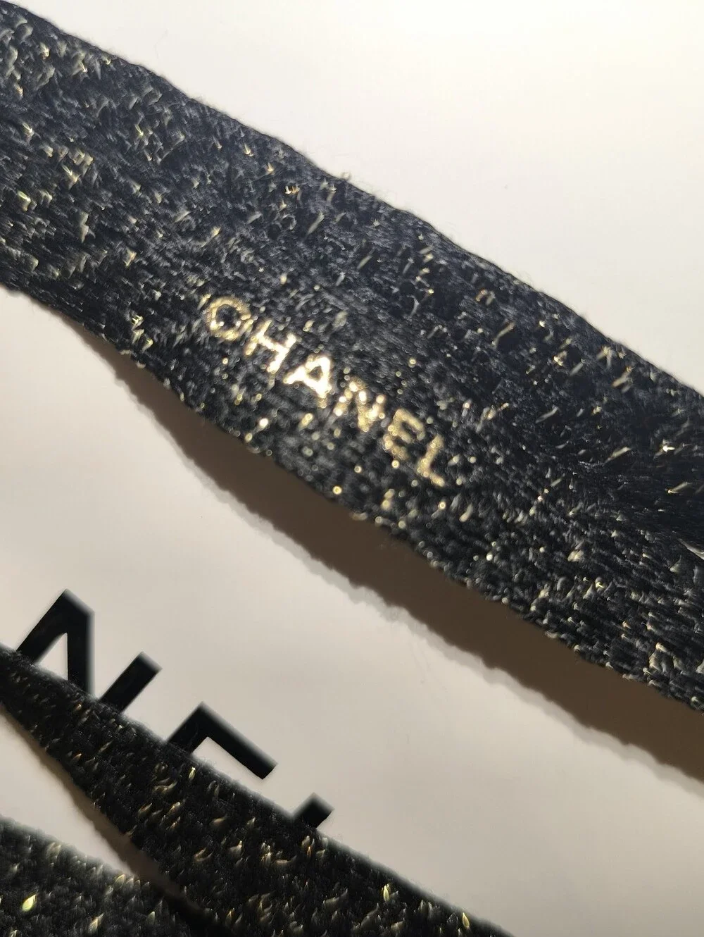 Chanel Comete Star Camelia Charm On Limited  Edition Ribbon Necklace Choker